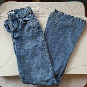 Pacsun Dark Blue Wash High Waisted Bootcut Jeans